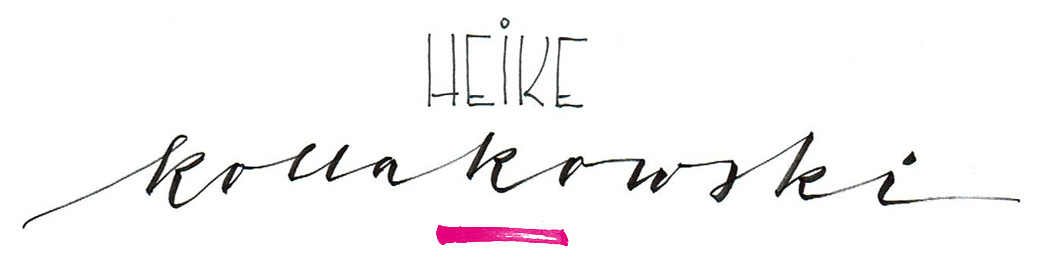 Heike Kollakowski - Design | Schrift | Kunst